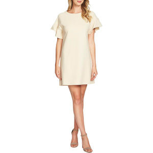 1.STATE French Terry Ruffle Sleeve Tee Shirt Dress